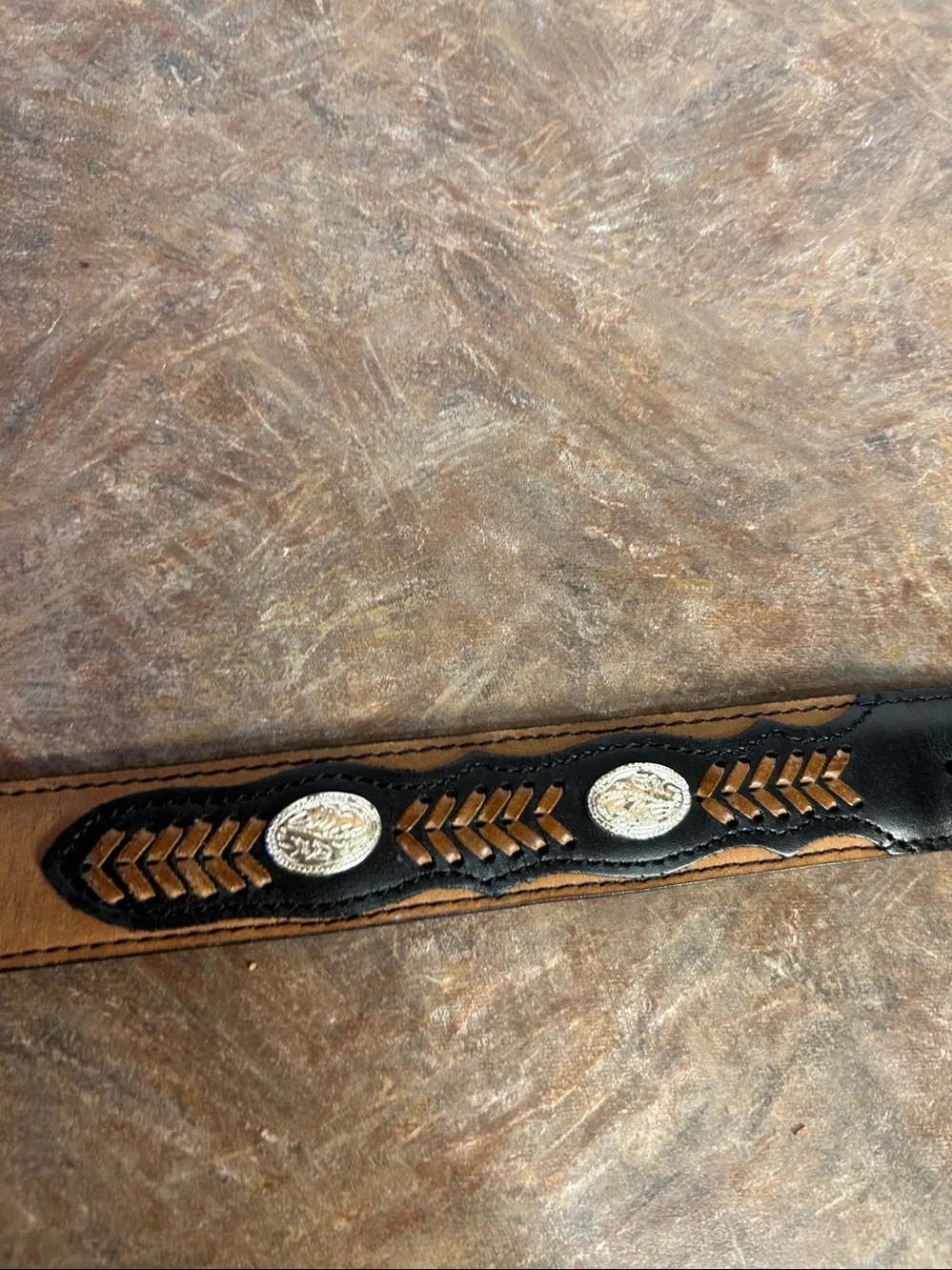 Nacona Western Boys Genuine Leather Brown Tan Belt Sz 26
